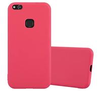 cadorabo Coque pour Huawei P10 Lite en Candy Rouge - Housse Protection Souple en Silicone TPU avec Anti-Choc et Anti-Rayures - Ultra Slim Fin Gel Case Cover Bumper