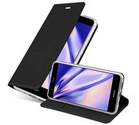 cadorabo Coque pour Huawei P10 Lite en Classy Noir - Housse Protection avec Fermoire Magnétique, Stand Horizontal et Fente Carte - Portefeuille Etui Poche Folio Case Cover