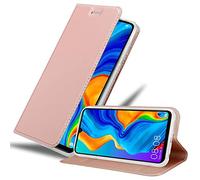 cadorabo Coque pour Huawei P30 Lite en Classy Or ROSÉ - Housse Protection avec Fermoire Magnétique, Stand Horizontal et Fente Carte - Portefeuille Etui Poche Folio Case Cover