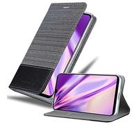 cadorabo Coque pour Huawei P30 Lite en Gris Noir - Housse Protection avec Fermoire Magnétique, Stand Horizontal et Fente Carte - Portefeuille Etui Poche Folio Case Cover