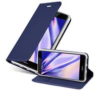 cadorabo Coque pour Huawei P8 Lite 2017 en Classy Bleu FONCÉ - Housse Protection avec Fermoire Magnétique, Stand Horizontal et Fente Carte - Portefeuille Etui Poche Folio Case Cover