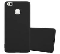 cadorabo Coque pour Huawei P9 Lite en Candy Noir - Housse Protection Souple en Silicone TPU avec Anti-Choc et Anti-Rayures - Ultra Slim Fin Gel Case Cover Bumper