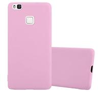 cadorabo Coque pour Huawei P9 Lite en Candy Rose Vif - Housse Protection Souple en Silicone TPU avec Anti-Choc et Anti-Rayures - Ultra Slim Fin Gel Case Cover Bumper