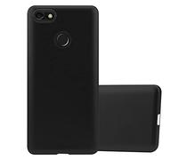 cadorabo Coque pour Huawei Y6 Pro 2017 en Metallic Noir - Housse Protection Souple en Silicone TPU avec Anti-Choc et Anti-Rayures - Ultra Slim Fin Gel Case Cover Bumper