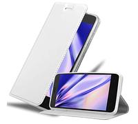 cadorabo Coque pour Lenovo K6 / K6 Power en Classy Argent - Housse Protection avec Fermoire Magnétique, Stand Horizontal et Fente Carte - Portefeuille Etui Poche Folio Case Cover
