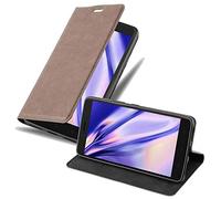 cadorabo Coque pour Lenovo K6 Note en Marron CAFÉ - Housse Protection avec Fermoire Magnétique, Stand Horizontal et Fente Carte - Portefeuille Etui Poche Folio Case Cover