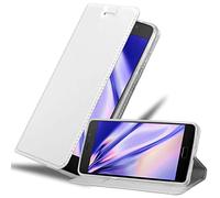 cadorabo Coque pour Lenovo P2 en Classy Argent - Housse Protection avec Fermoire Magnétique, Stand Horizontal et Fente Carte - Portefeuille Etui Poche Folio Case Cover