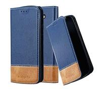 cadorabo Coque pour LG G2 Mini en Bleu Brun - Housse Protection avec Fermoire Magnétique, Stand Horizontal et Fente Carte - Portefeuille Etui Poche Folio Case Cover