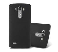 cadorabo Coque pour LG G3 en Frost Noir - Housse Protection Souple en Silicone TPU avec Anti-Choc et Anti-Rayures - Ultra Slim Fin Gel Case Cover Bumper