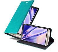 cadorabo Coque pour LG G3 en Turquoise PÉTROLE - Housse Protection avec Fermoire Magnétique, Stand Horizontal et Fente Carte - Portefeuille Etui Poche Folio Case Cover