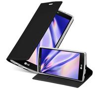 cadorabo Coque pour LG G4 en Classy Noir - Housse Protection avec Fermoire Magnétique, Stand Horizontal et Fente Carte - Portefeuille Etui Poche Folio Case Cover