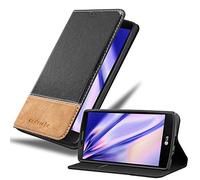 cadorabo Coque pour LG G4 / G4 Plus en Noir Brun - Housse Protection avec Fermoire Magnétique, Stand Horizontal et Fente Carte - Portefeuille Etui Poche Folio Case Cover
