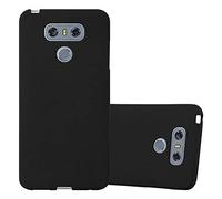 cadorabo Coque pour LG G6 en Frost Noir - Housse Protection Souple en Silicone TPU avec Anti-Choc et Anti-Rayures - Ultra Slim Fin Gel Case Cover Bumper