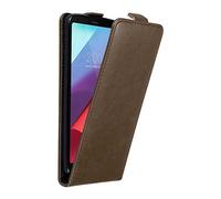 cadorabo Coque pour LG G6 en Marron CAFÉ - Housse Protection en Style Flip avec Fermoire Magnétique - Etui Poche Folio Case Cover
