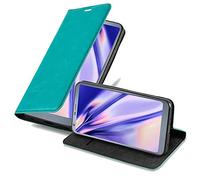 cadorabo Coque pour LG G6 en Turquoise PÉTROLE - Housse Protection avec Fermoire Magnétique, Stand Horizontal et Fente Carte - Portefeuille Etui Poche Folio Case Cover