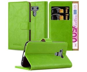 cadorabo Coque pour LG G6 en Vert PRÈ - Housse Protection avec Fermoire Magnétique, Stand Horizontal et Fente Carte - Portefeuille Etui Poche Folio Case Cover