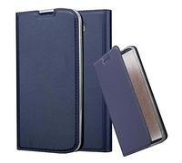 cadorabo Coque pour LG K10 2016 en Classy Bleu FONCÉ - Housse Protection avec Fermoire Magnétique, Stand Horizontal et Fente Carte - Portefeuille Etui Poche Folio Case Cover