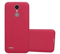 cadorabo Coque pour LG K8 2017 en Frost Rouge - Housse Protection Souple en Silicone TPU avec Anti-Choc et Anti-Rayures - Ultra Slim Fin Gel Case Cover Bumper