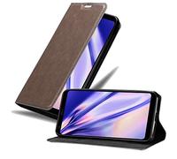 cadorabo Coque pour LG Q Stylus en Marron CAFÉ - Housse Protection avec Fermoire Magnétique, Stand Horizontal et Fente Carte - Portefeuille Etui Poche Folio Case Cover