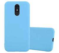 cadorabo Coque pour LG Q7 en Candy Bleu - Housse Protection Souple en Silicone TPU avec Anti-Choc et Anti-Rayures - Ultra Slim Fin Gel Case Cover Bumper