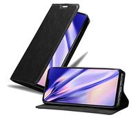 cadorabo Coque pour LG V50 en Noir Nuit - Housse Protection avec Fermoire Magnétique, Stand Horizontal et Fente Carte - Portefeuille Etui Poche Folio Case Cover