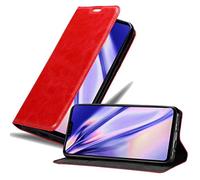 cadorabo Coque pour LG V50 en Rouge DE Pomme - Housse Protection avec Fermoire Magnétique, Stand Horizontal et Fente Carte - Portefeuille Etui Poche Folio Case Cover