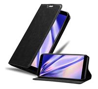 cadorabo Coque pour MEIZU M6S en Noir Nuit - Housse Protection avec Fermoire Magnétique, Stand Horizontal et Fente Carte - Portefeuille Etui Poche Folio Case Cover
