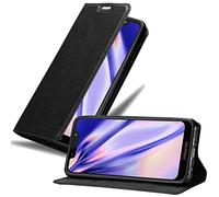 cadorabo Coque pour Motorola Moto G7 Play en Noir Nuit - Housse Protection avec Fermoire Magnétique, Stand Horizontal et Fente Carte - Portefeuille Etui Poche Folio Case Cover