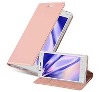 cadorabo Coque pour Nokia 3 2017 en Classy Or ROSÉ - Housse Protection avec Fermoire Magnétique, Stand Horizontal et Fente Carte - Portefeuille Etui Poche Folio Case Cover