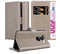 cadorabo Coque pour Nokia 8 Sirocco en Marrone Cappucino - Housse Protection avec Fermoire Magnétique, Stand Horizontal et Fente Carte - Portefeuille Etui Poche Folio Case Cover