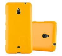 cadorabo Coque pour Nokia Lumia 1320 en Jelly Jaune - Housse Protection Souple en Silicone TPU avec Anti-Choc et Anti-Rayures - Ultra Slim Fin Gel Case Cover Bumper