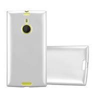 cadorabo Coque pour Nokia Lumia 1520 en Metallic Argent - Housse Protection Souple en Silicone TPU avec Anti-Choc et Anti-Rayures - Ultra Slim Fin Gel Case Cover Bumper