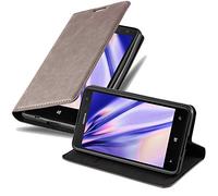 cadorabo Coque pour Nokia Lumia 625 en Marron CAFÉ - Housse Protection avec Fermoire Magnétique, Stand Horizontal et Fente Carte - Portefeuille Etui Poche Folio Case Cover