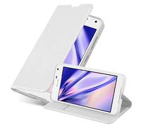 cadorabo Coque pour Nokia Lumia 650 en Classy Argent - Housse Protection avec Fermoire Magnétique, Stand Horizontal et Fente Carte - Portefeuille Etui Poche Folio Case Cover