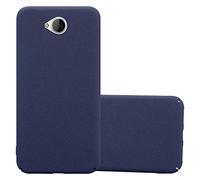 cadorabo Coque pour Nokia Lumia 650 en Frosty Bleu - Housse Protection Rigide en Plastique Dur avec Anti-Choc et Anti-Rayures - Ultra Slim Fin Hard Case Cover Bumper