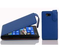 cadorabo Coque pour Nokia Lumia 820 en Bleu CÉLESTE - Housse Protection en Style Flip en Similicuir Structuré - Etui Poche Folio Case Cover