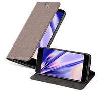 cadorabo Coque pour OnePlus 5 en Marron CAFÉ - Housse Protection avec Fermoire Magnétique, Stand Horizontal et Fente Carte - Portefeuille Etui Poche Folio Case Cover