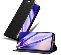 cadorabo Coque pour Oppo R17 en Noir Nuit - Housse Protection avec Fermoire Magnétique, Stand Horizontal et Fente Carte - Portefeuille Etui Poche Folio Case Cover