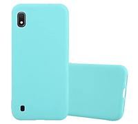 cadorabo Coque pour Samsung Galaxy A10 en Candy Bleu - Housse Protection Souple en Silicone TPU avec Anti-Choc et Anti-Rayures - Ultra Slim Fin Gel Case Cover Bumper