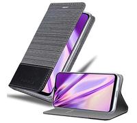 Cadorabo Housse Compatible Avec Samsung Galaxy A10e / A20e En Gris Noir - Étui De Protection Avec Fermeture Magnétique, Fonction De Support Et Compartiment Pour Carte