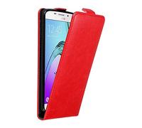 cadorabo Coque pour Samsung Galaxy A5 2016 en Rouge DE Pomme - Housse Protection en Style Flip avec Fermoire Magnétique - Etui Poche Folio Case Cover