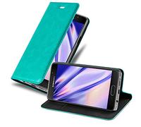cadorabo Coque pour Samsung Galaxy A5 2016 en Turquoise PÉTROLE - Housse Protection avec Fermoire Magnétique, Stand Horizontal et Fente Carte - Portefeuille Etui Poche Folio Case Cover