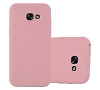 cadorabo Coque pour Samsung Galaxy A5 2017 en Candy Rose Vif - Housse Protection Souple en Silicone TPU avec Anti-Choc et Anti-Rayures - Ultra Slim Fin Gel Case Cover Bumper