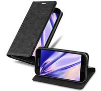 cadorabo Coque pour Samsung Galaxy A5 2017 en Noir Nuit - Housse Protection avec Fermoire Magnétique, Stand Horizontal et Fente Carte - Portefeuille Etui Poche Folio Case Cover