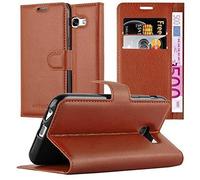 cadorabo Coque pour Samsung Galaxy A5 2017 en Noisette Marron - Housse Protection avec Fermoire Magnétique, Stand Horizontal et Fente Carte - Portefeuille Etui Poche Folio Case Cover