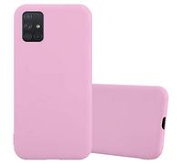 cadorabo Coque pour Samsung Galaxy A51 en Candy Rose Vif - Housse Protection Souple en Silicone TPU avec Anti-Choc et Anti-Rayures - Ultra Slim Fin Gel Case Cover Bumper