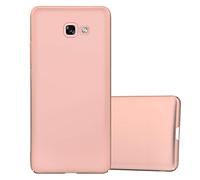 cadorabo Coque pour Samsung Galaxy A7 2017 en Metallic Or Rose - Housse Protection Rigide en Plastique Dur avec Anti-Choc et Anti-Rayures - Ultra Slim Fin Hard Case Cover Bumper