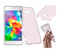 cadorabo Coque pour Samsung Galaxy Grand Prime Rose Vif Design Strass pailleté Gel Silicon TPU Etui Samsung Galaxy Grand Prime Housse de Protection Anti Choc Souple Case Cover Bumper