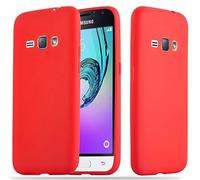 cadorabo Coque pour Samsung Galaxy J1 2016 en Candy Rouge - Housse Protection Souple en Silicone TPU avec Anti-Choc et Anti-Rayures - Ultra Slim Fin Gel Case Cover Bumper