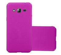 cadorabo Coque pour Samsung Galaxy J3 2017 en Frosty Rose Vif - Housse Protection Rigide en Plastique Dur avec Anti-Choc et Anti-Rayures - Ultra Slim Fin Hard Case Cover Bumper
